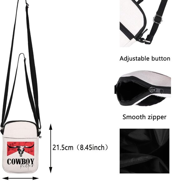 Lightweight Vintage Western Crossbody Purse - Perfect for Everyday Essentials - Picture 2 of 8